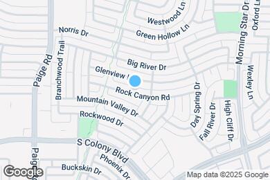 Map image of the property - 5548 Rock Canyon Rd
