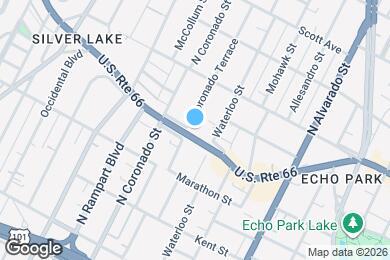 Map image of the property - 1100 Coronado Ter