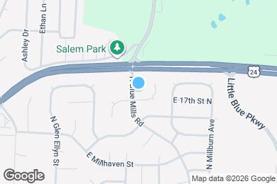 Map image of the property - 1705 N Blue Mills Rd