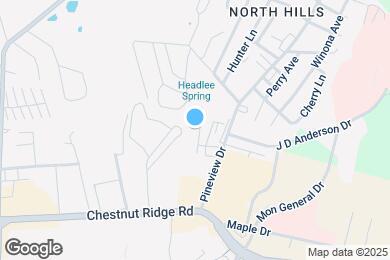 Map image of the property - Pineview Apartments - Morgantown, WV