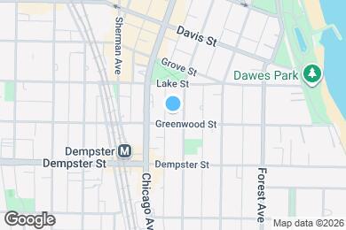 Map image of the property - 1400 Hinman Ave