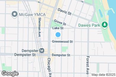 Map image of the property - 1404 Hinman Ave