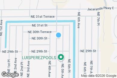 Map image of the property - 2925 NE 4th Pl