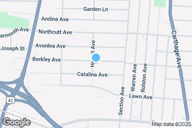 Map image of the property - 1905 Berkley Ave
