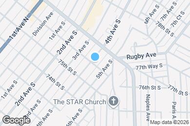 Map image of the property - 7601 4th Ave S