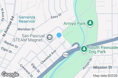 Map image of the property - 848 San Pascual Ave