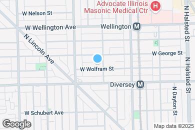 Map image of the property - 1110 W Wolfram St