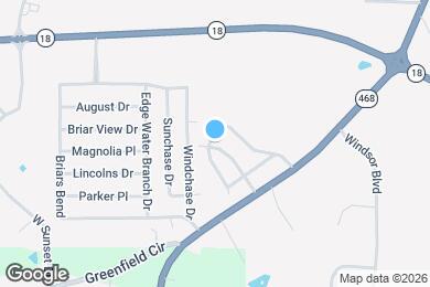 Map image of the property - 2038 Red Oak Dr