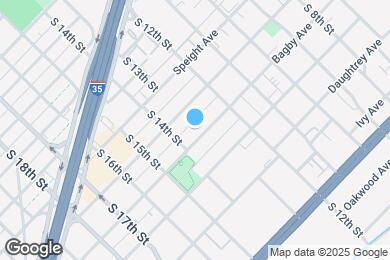 Map image of the property - 1307 Bagby Ave