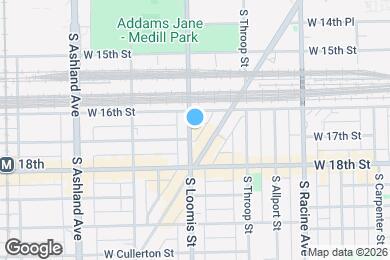 Map image of the property - 1619 S Loomis St