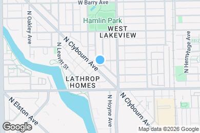 Map image of the property - 2857 N Clybourn Ave