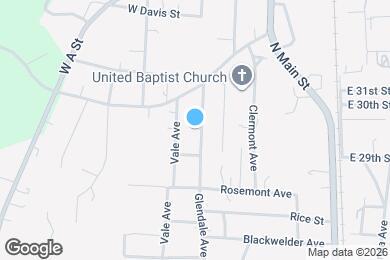 Map image of the property - 2909 Glendale Ave