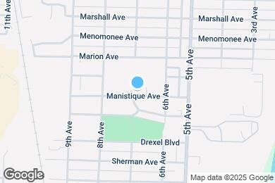 Map image of the property - 626 Manistique Ave
