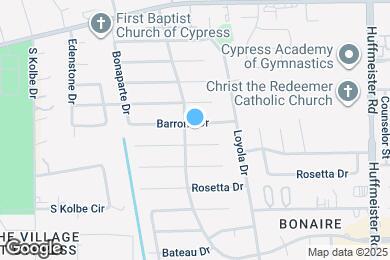 Map image of the property - 14135 Barrone Dr