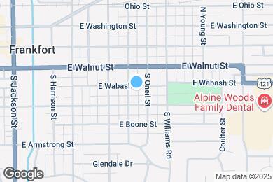 Map image of the property - 809 E Wabash St