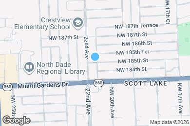 Map image of the property - 2110 NW 185th St