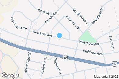 Map image of the property - 1614 Woodrow Ave