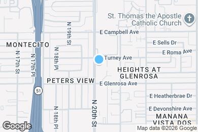Map image of the property - 4331 N 20th St