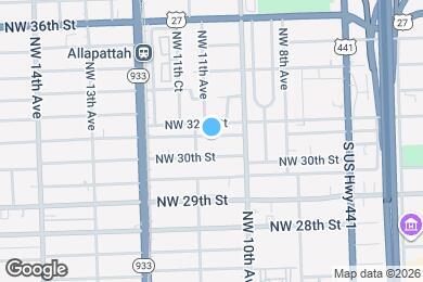 Map image of the property - 1068 NW 31st St