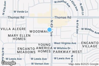 Map image of the property - 2634 N 43rd Ave