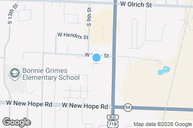Map image of the property - Willow Creek Apartments