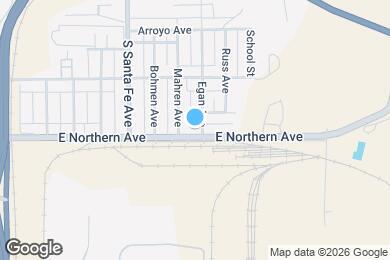 Map image of the property - 640 E Northern Ave