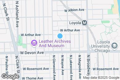 Map image of the property - 6446 N Wayne Ave