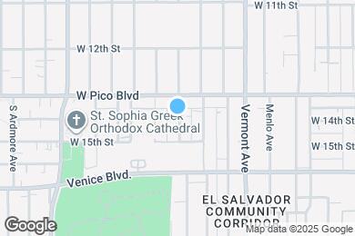 Map image of the property - 1334 S Catalina St