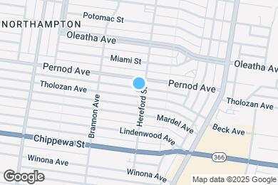 Map image of the property - 5007 Tholozan Ave