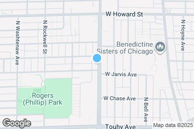 Map image of the property - 7412 N Western Ave