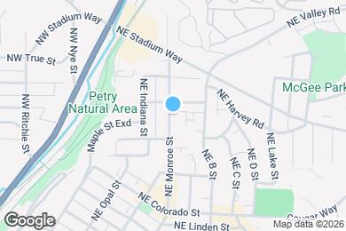 Map image of the property - 1050 NE Monroe St