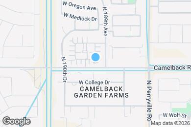 Map image of the property - 18919 W Pasadena Ave