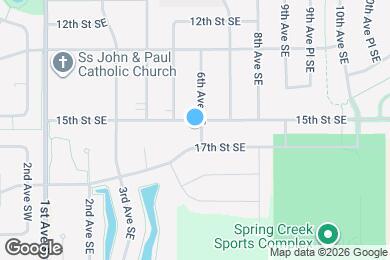 Map image of the property - 1504 6th Ave SE