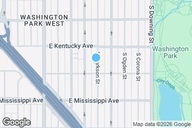 Map image of the property - 965 S Clarkson St