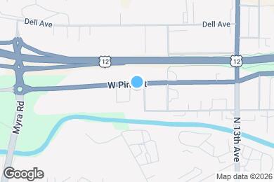 Map image of the property - Comfortable 2-Bedroom Home with Fenced Yard & Washer/Dryer Hookups