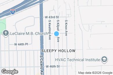 Map image of the property - 4408 S Kilpatrick Ave