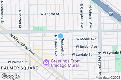 Map image of the property - 2328 N Rockwell St