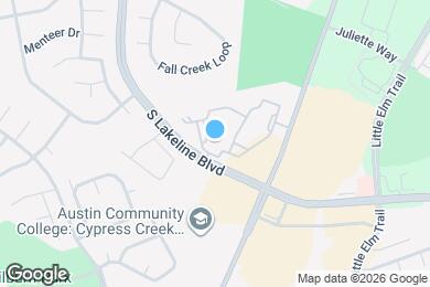 Map image of the property - 1600 S Lakeline Blvd
