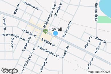Map image of the property - 319 E Grand River Ave
