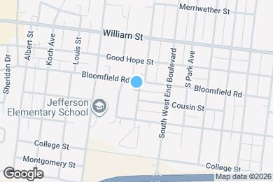 Map image of the property - 407 S Louisiana St