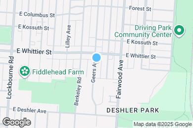 Map image of the property - 1190 Geers Ave