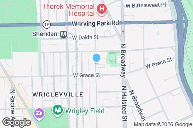 Map image of the property - 3825 N Fremont