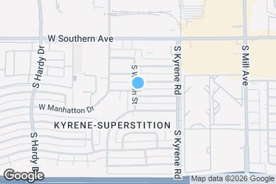 Map image of the property - 436 W La Jolla Dr