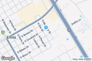 Map image of the property - 905 E Crockett St