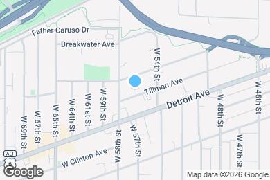 Map image of the property - 5602 Tillman Ave