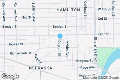 Map image of the property - 1126 Degroff St