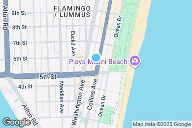 Map image of the property - 5900 Collins Ave