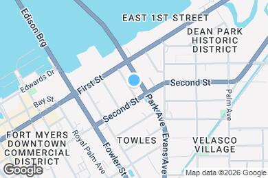 Map image of the property - 1629 Poinsettia Ave