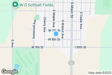 Map image of the property - 210 W 8th St