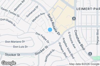Map image of the property - 3740 Santa Rosalia Dr